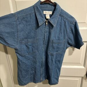 Vintage Denim Short Sleeve Shirt
